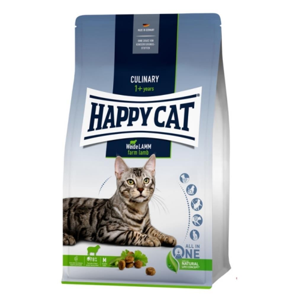 Happy Cat Culinary Weide Lamm Kuzu Etli Yetişkin Kedi Maması 4 kgHappy Cat