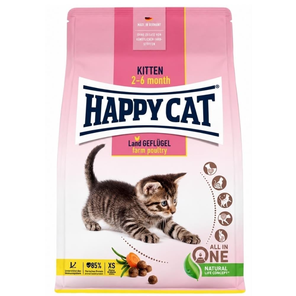 Happy Cat Kitten Land Kümes Hayvanlı Yavru Kedi Maması 4 kgHappy Cat