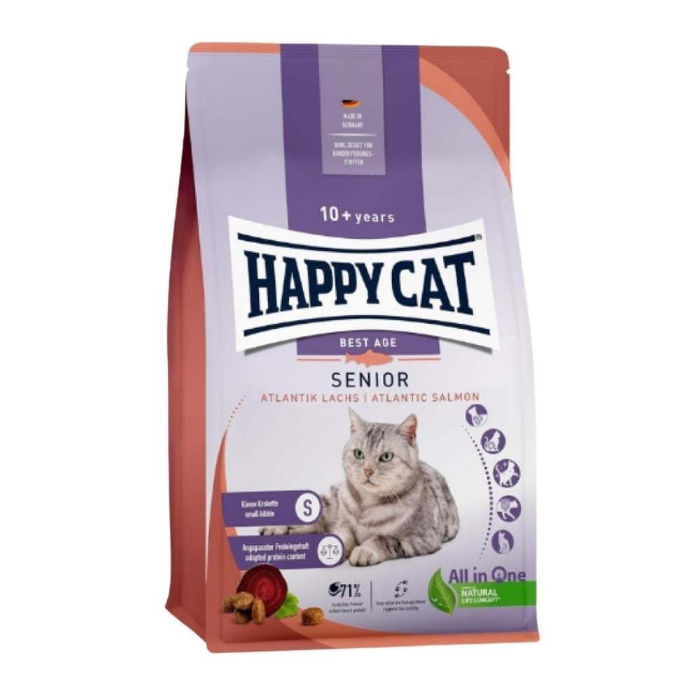 Happy Cat Senior Atlantic Lach Somonlu Yaşlı Kedi Maması 4 kgHappy Cat