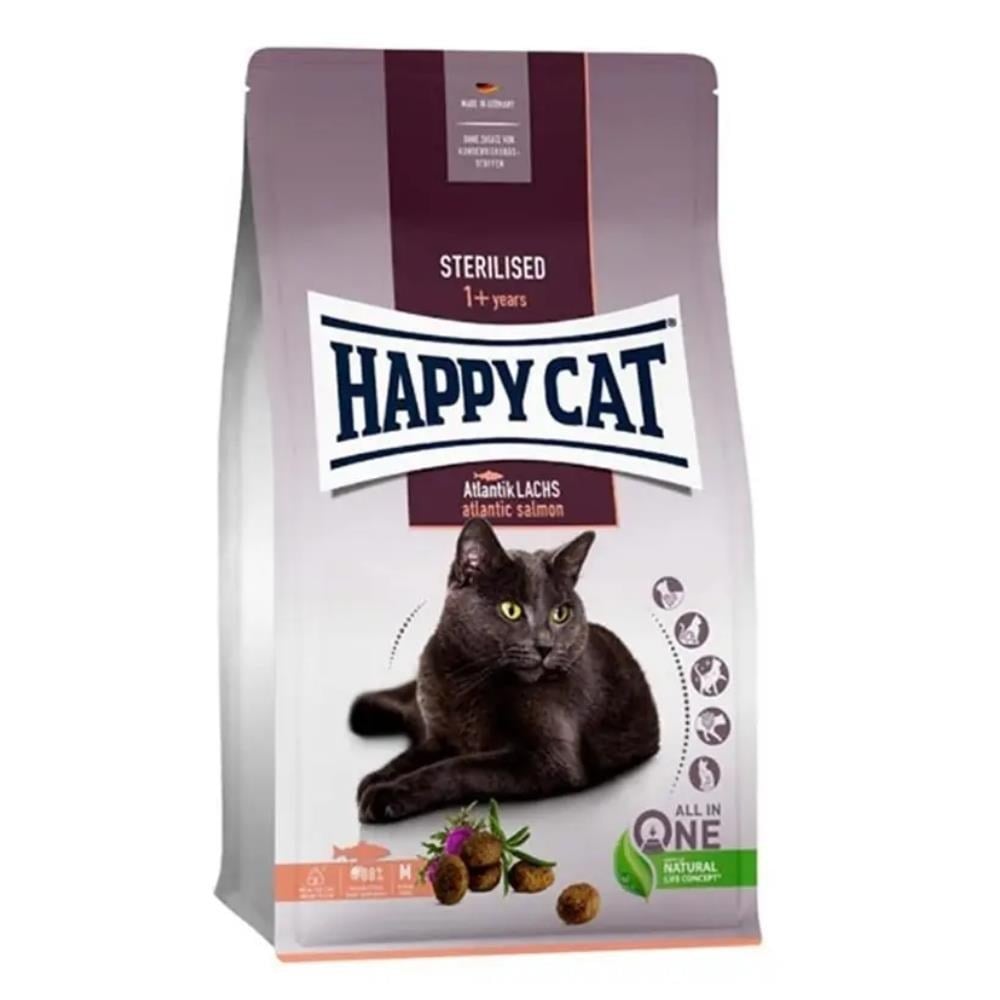 Happy Cat Sterilised Atlantic Somonlu Kısırlaştırılmış Kedi Maması 4 kgHappy Cat