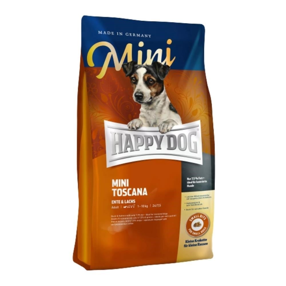 Happy Dog Mini Toscana Ördekli ve Balıklı Küçük Irk Yetişkin Köpek Maması 4 kgHappy Dog