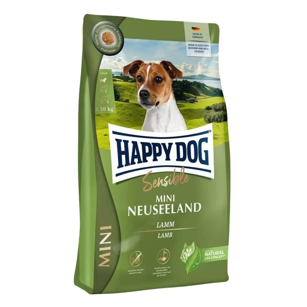 Happy Dog Sensible Neuseeland Kuzu Etli Küçük Irk Yetişkin Köpek Maması 4 kgHappy Dog