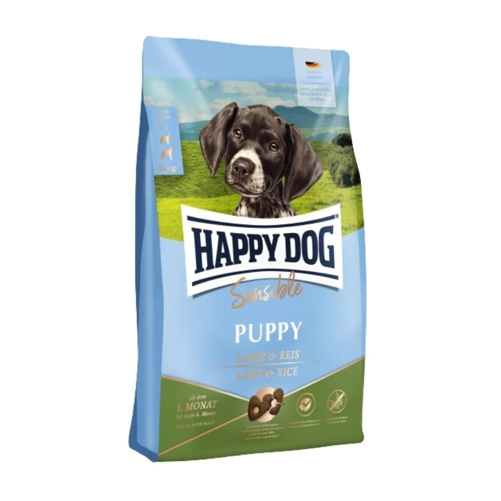Happy Dog Sensible Puppy Hassas Köpekler İçin Kuzu Etli ve Pirinçli Yavru Köpek Maması 4 kgHappy Dog