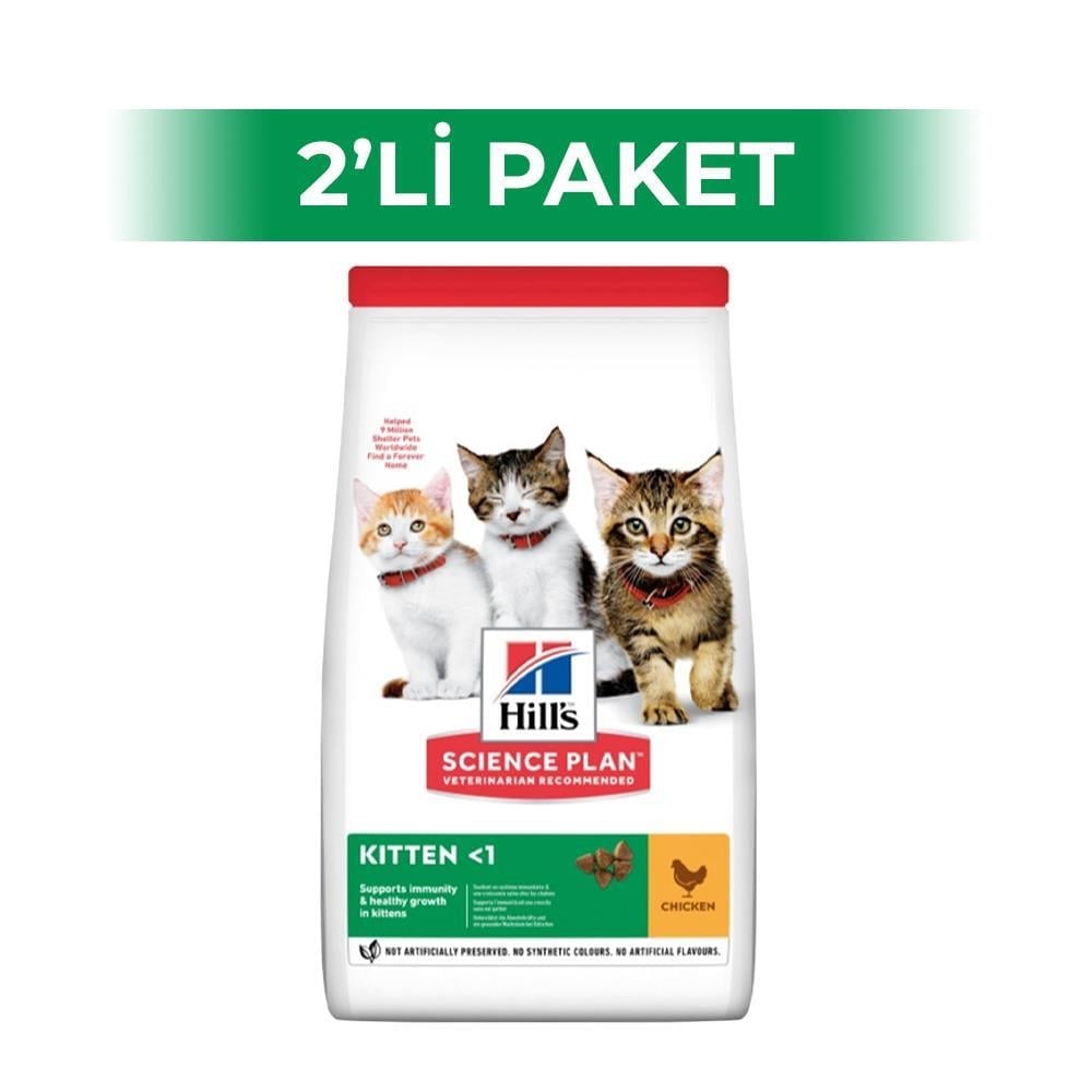 Hill's Kitten Tavuklu Yavru Kedi Maması 1.5 kg 2 AdetHill's