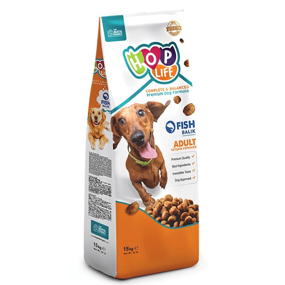 Hop Life Balıklı Yetişkin Köpek Maması 15 kgHop Life
