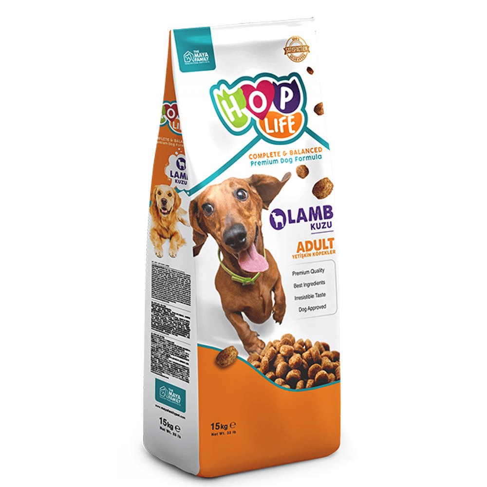 Hop Life Kuzulu Yetişkin Köpek Maması 15 kgHop Life