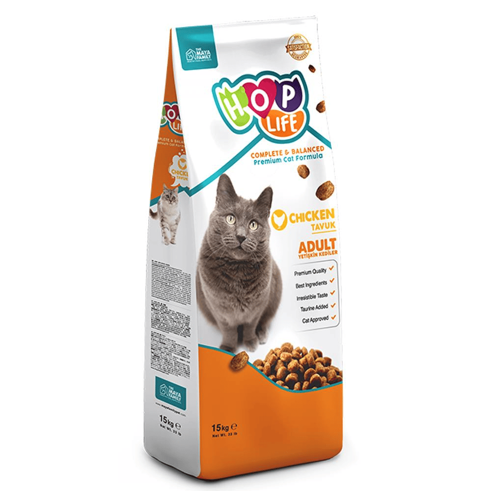Hop Life Tavuklu Yetişkin Kedi Maması 15 kgHop Life