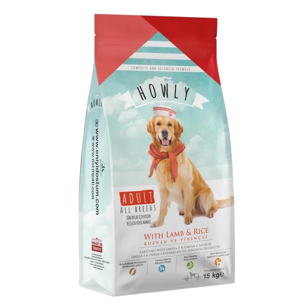 Howly Kuzulu ve Pirinçli Yetişkin Köpek Maması 15 kgHowly