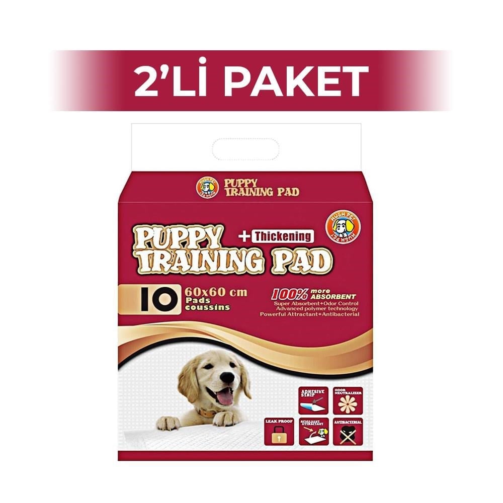 Hushpet Köpek Çiş Eğitim Pedi 10'lu 60x60 cm 2 AdetHushpet