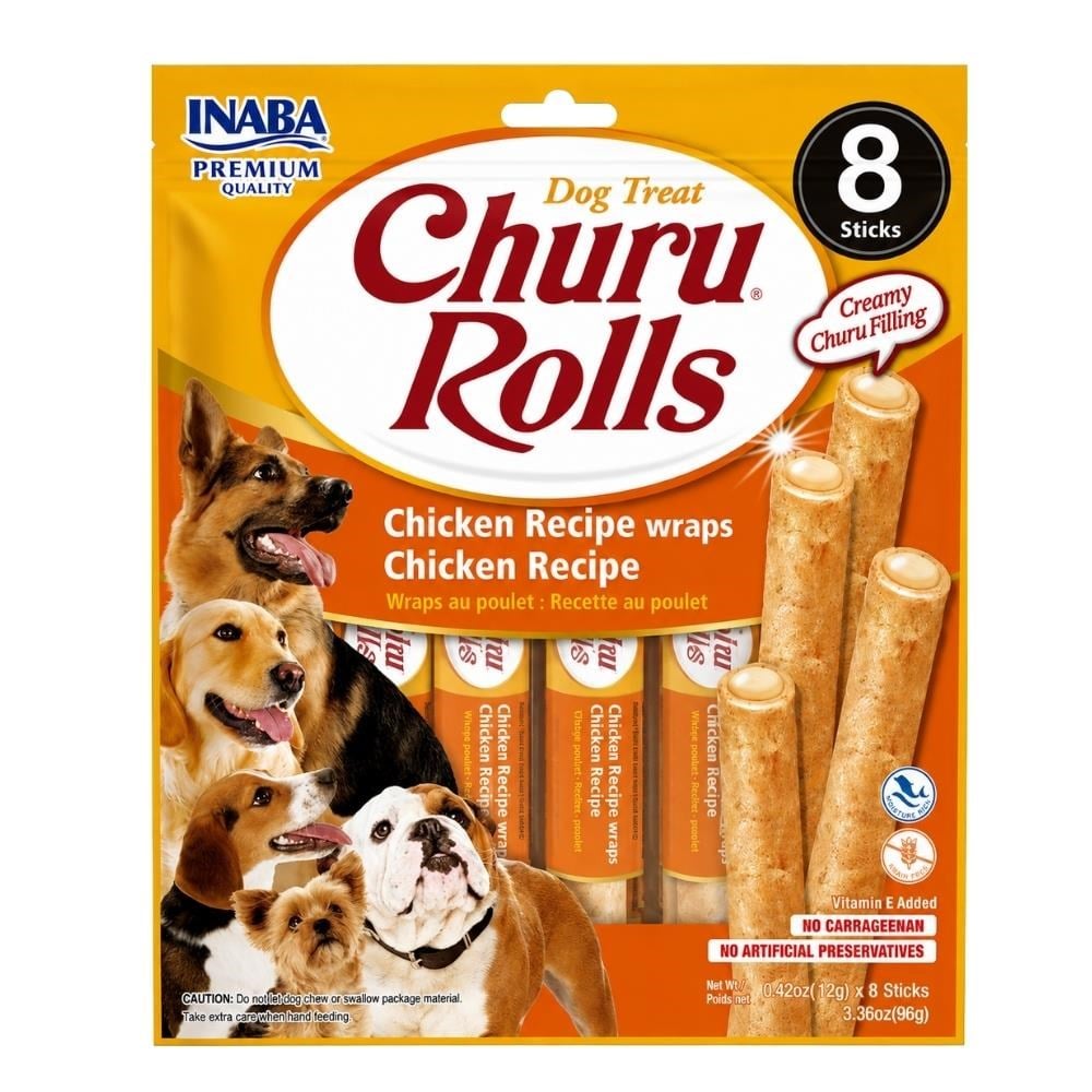 Inaba Churu Rolls Tavuklu Çubuk Köpek Ödül Maması 12 gr 8'liInaba