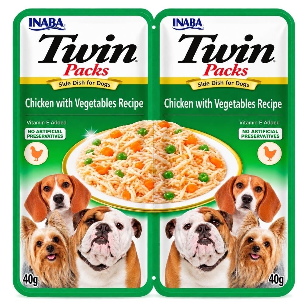 Inaba Twin Packs Tavuklu ve Sebzeli Köpek Ödül Maması 40 gr 2'liInaba