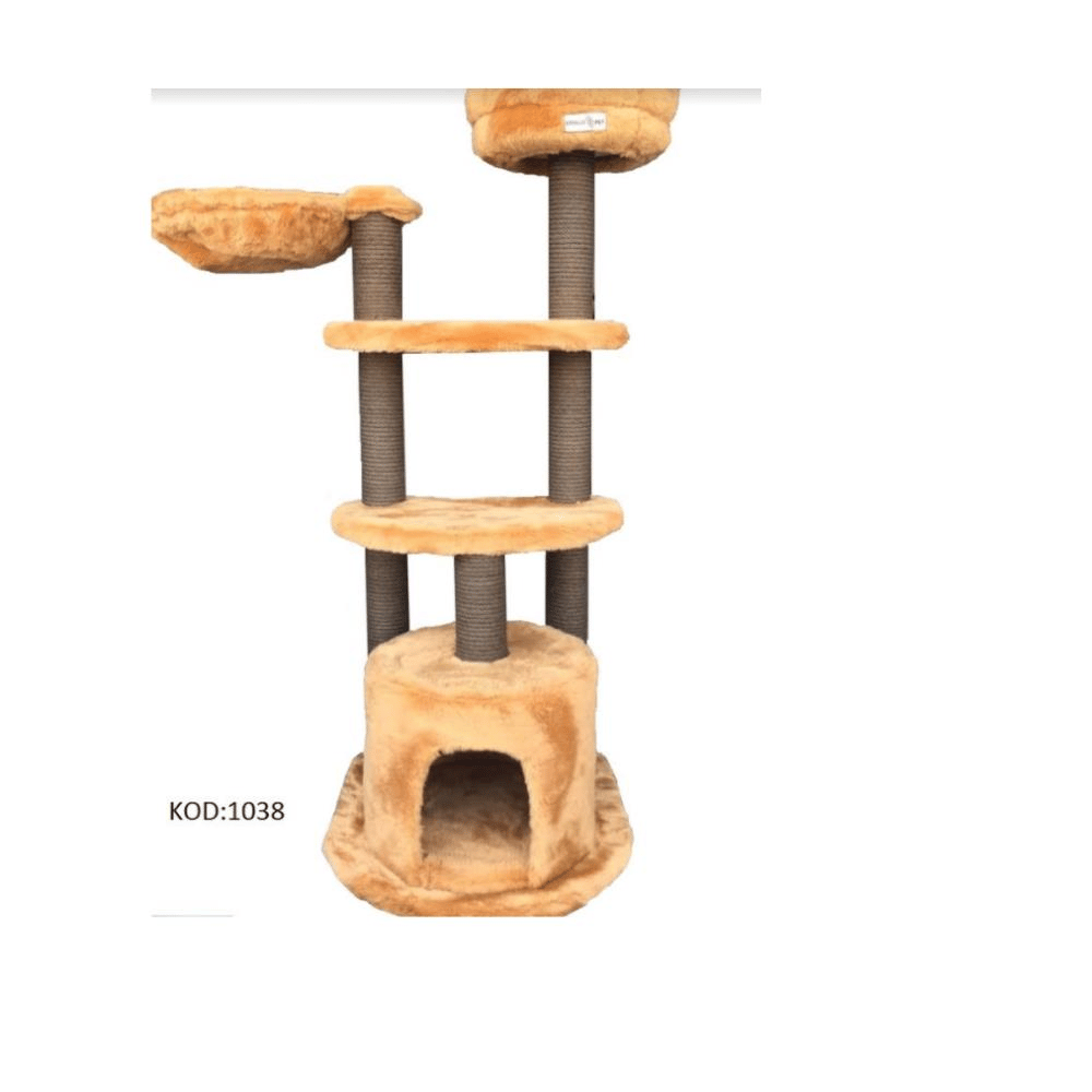 Kralle Kedi Tırmalama Tahtası Açık Kahverengi 55x45x126 cmKralle