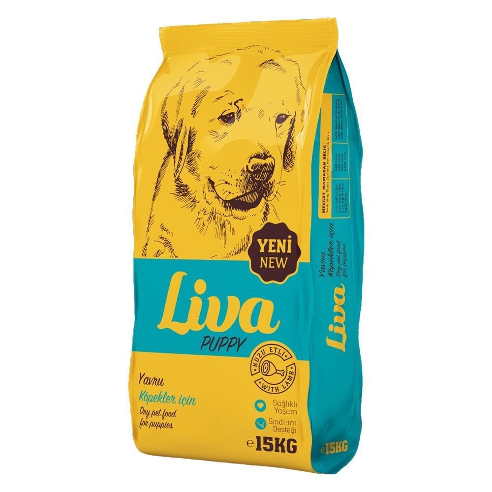 Liva Kuzu Etli Yavru Köpek Maması 15 kgLiva
