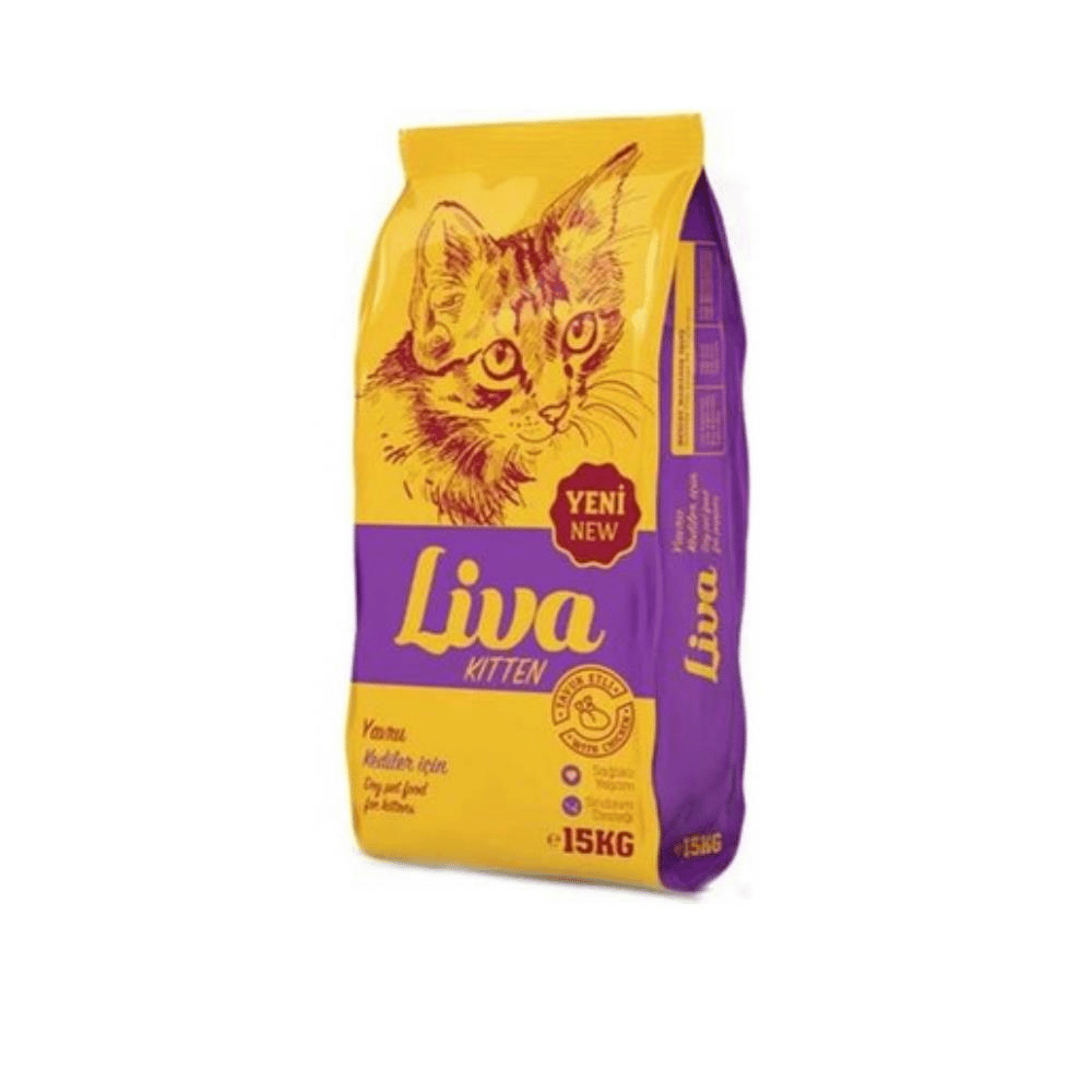 Liva Tavuk Etli Yavru Kedi Maması 15 kgLiva