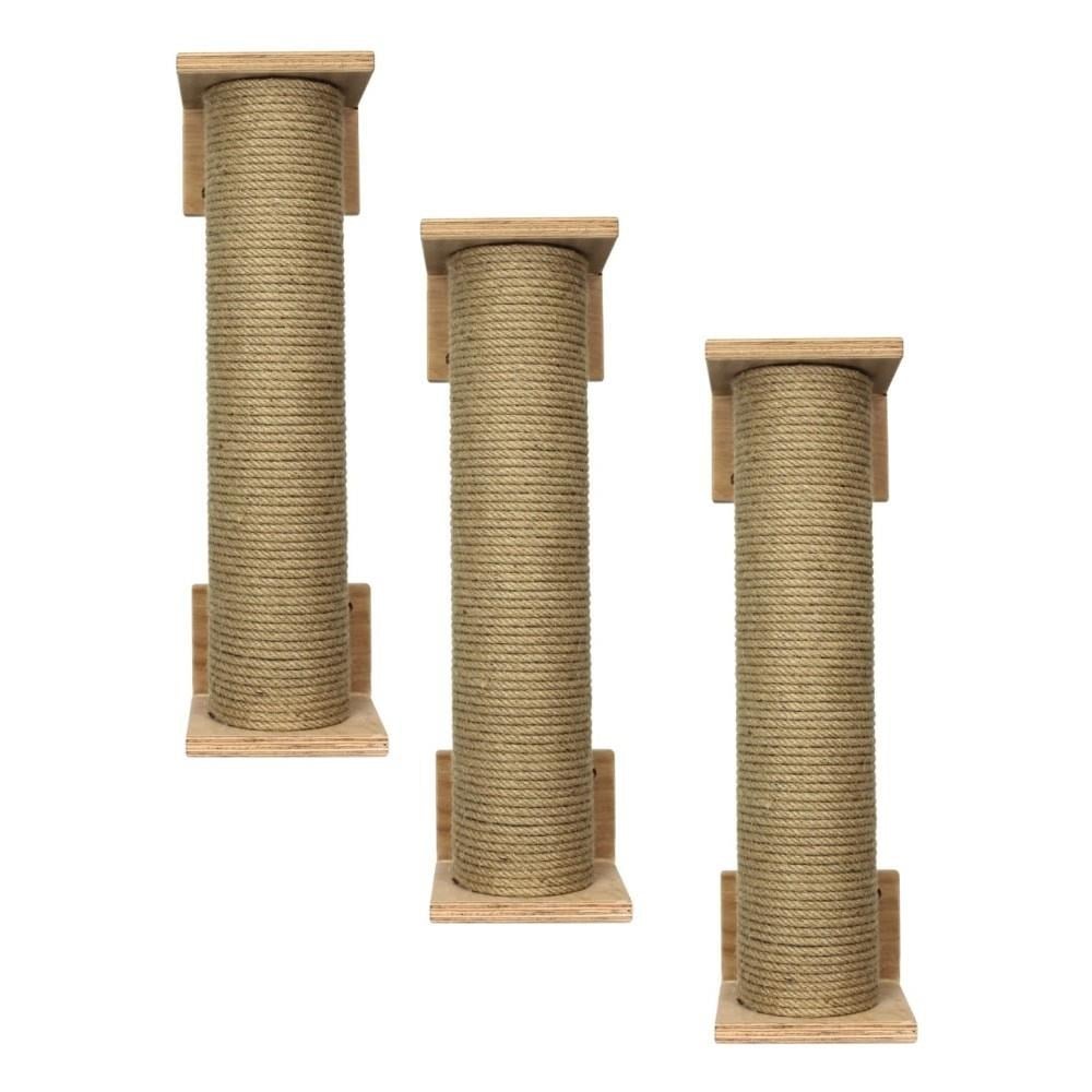 Lotus Duvara Monte Yan Kedi Tırmalama Tahtası 50 cm 3 AdetLotus