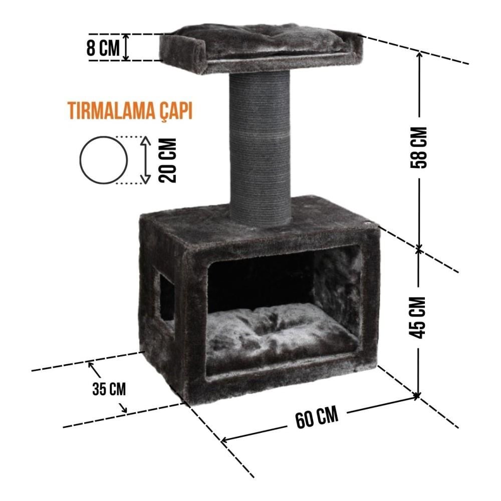 Lotus Palma Tırmalamalı Kedi EviLotus