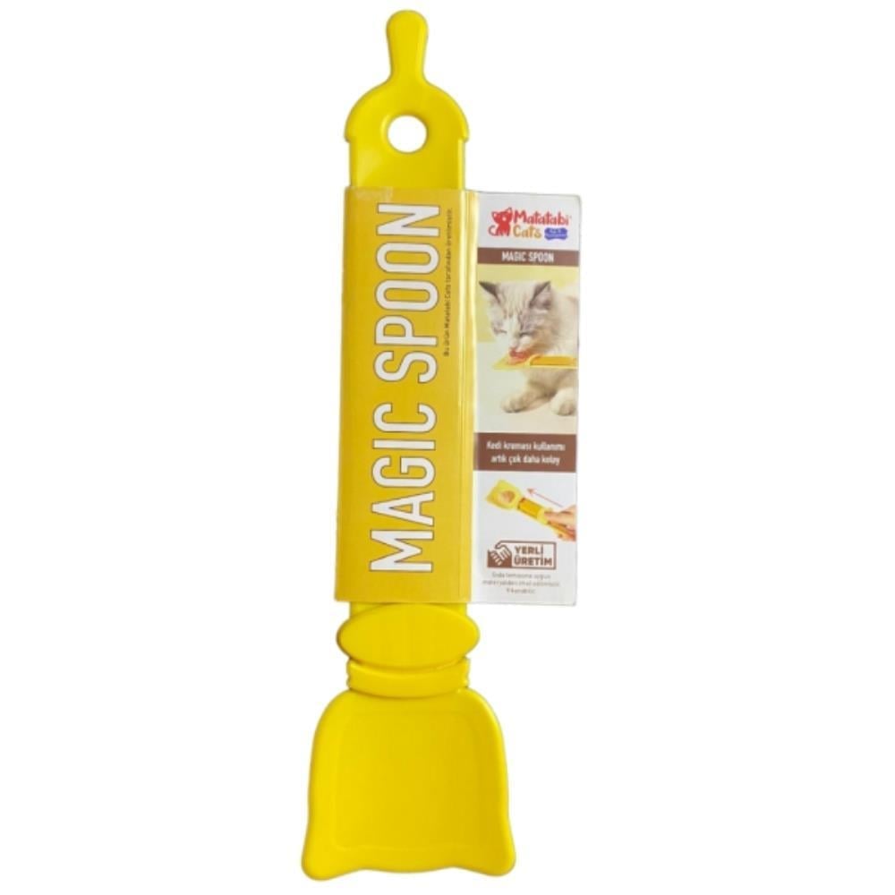 Magic Spoon Kedi ve Köpekler için Sıvı Ödül Maması Kolay Yedirme Kaşığı SarıDiğer