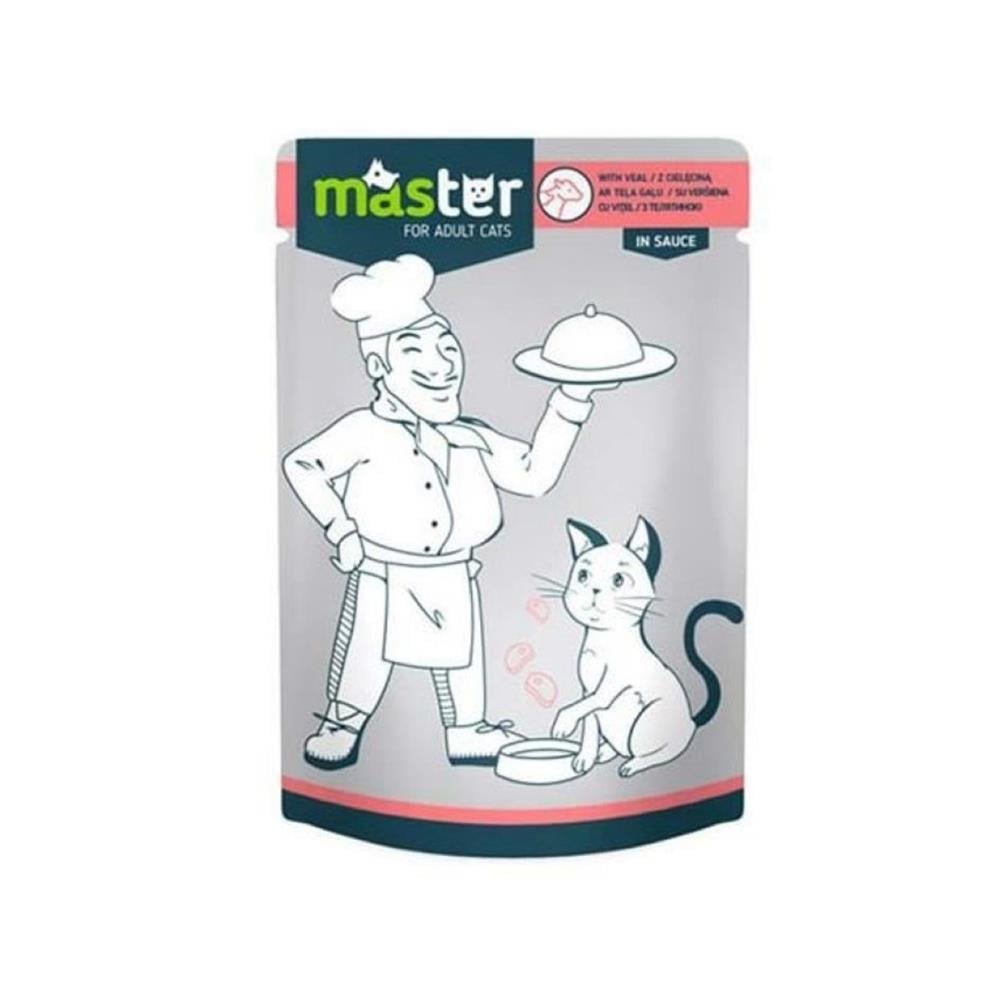 Master Dana Etli Yetişkin Kedi Yaş Maması 80 grMaster