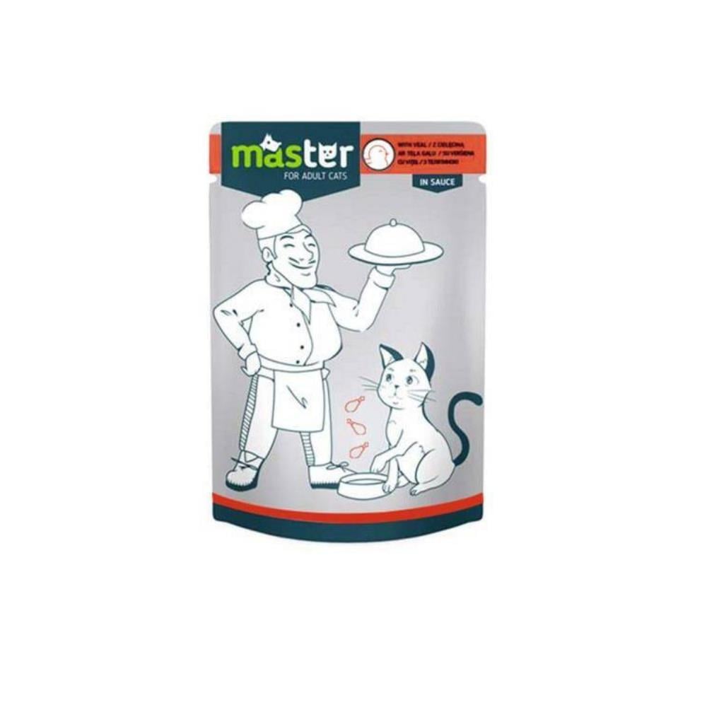 Master Kümes Hayvanlı Pouch Kedi Konservesi 80 gr 24'lüMaster