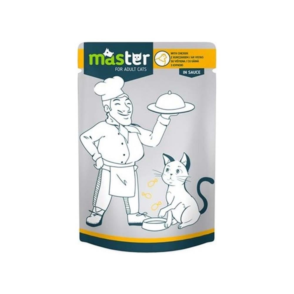 Master Kümes Hayvanlı Pouch Kedi Konservesi 80 grMaster
