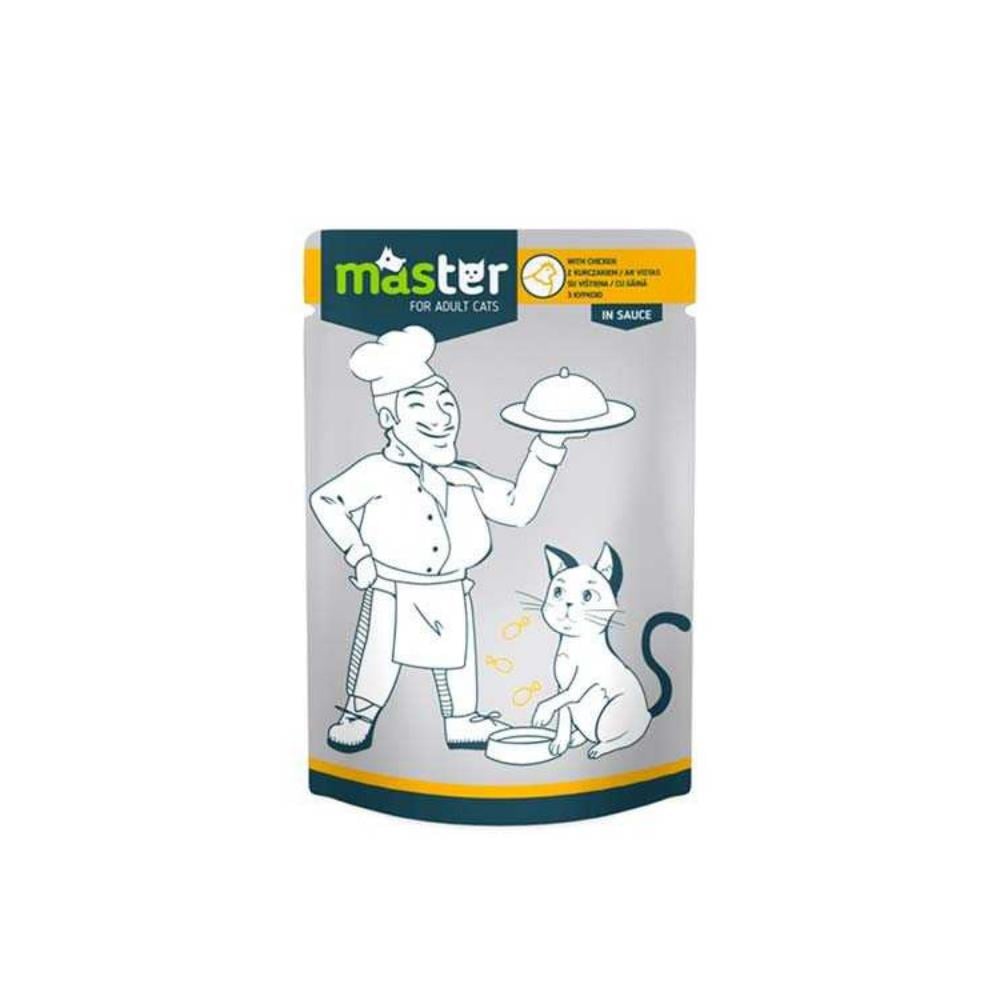 Master Tavuk Etli Yetişkin Yaş Kedi Maması 80 grMaster