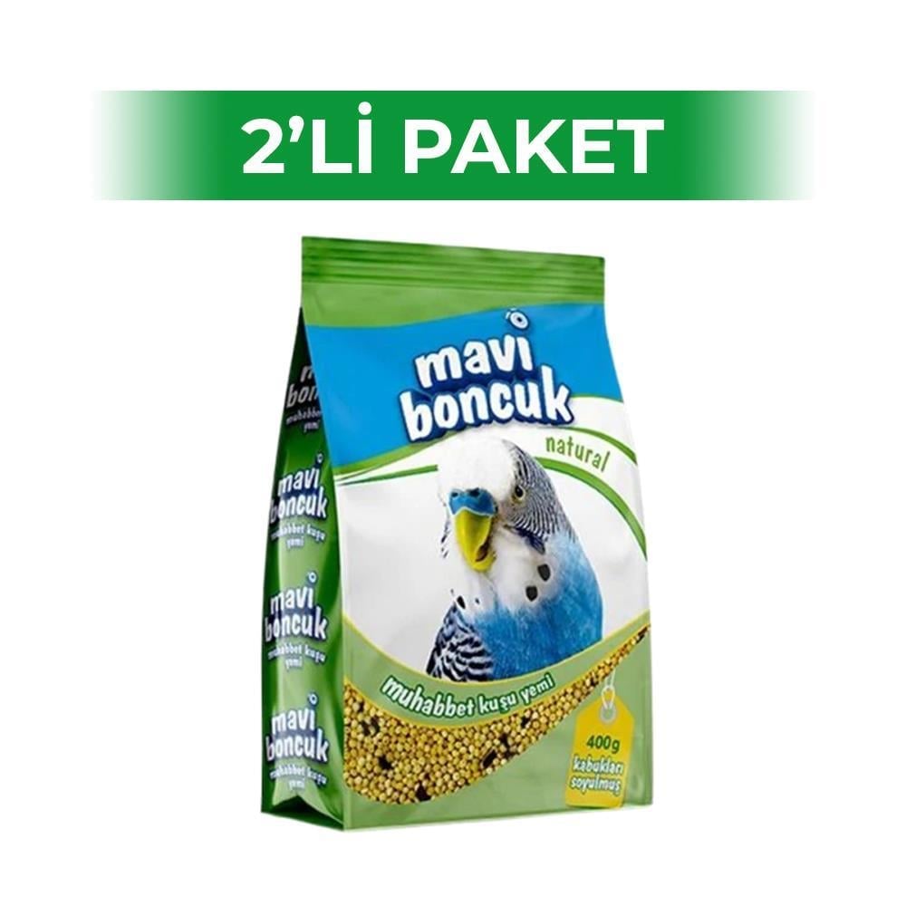 Mavi Boncuk Natural Kabuksuz Muhabbet Kuşu Yemi 400 gr 2 AdetDiğer
