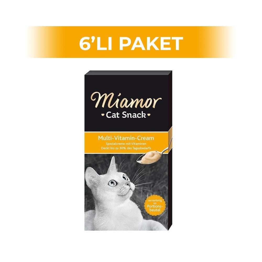 Miamor Cream Multivitamin Kedi Ödülü 6x15 gr 6 AdetMiamor