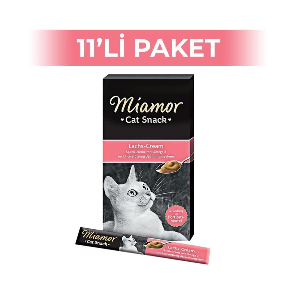 Miamor Cream Somonlu Kedi Ödülü 6x15 gr 11 AdetMiamor