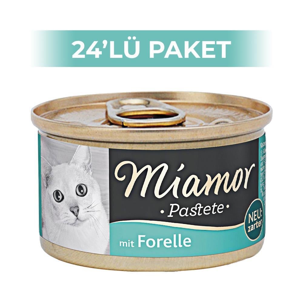 Miamor Pastete Alabalıklı Yaş Kedi Konservesi 85 gr 24 AdetMiamor