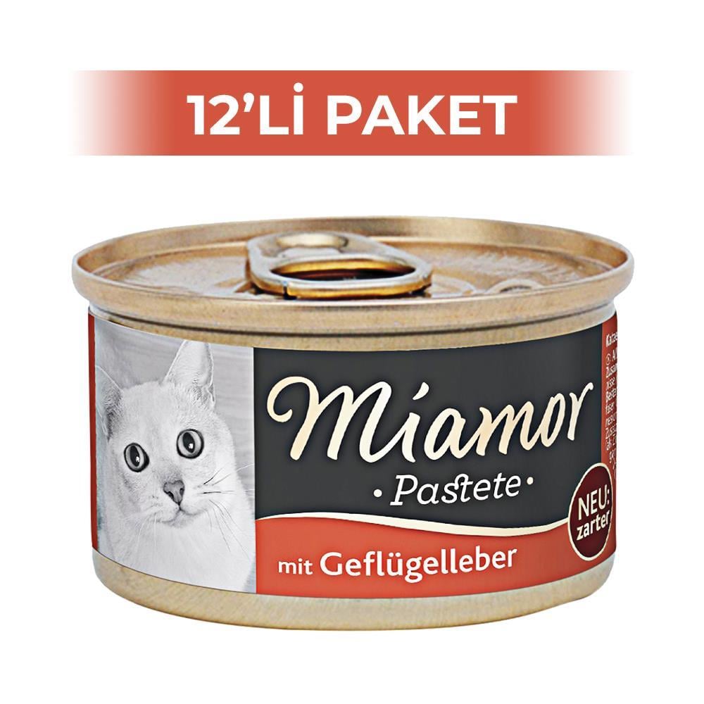 Miamor Pastete Ciğerli Yetişkin Kedi Konservesi 85 gr 12 AdetMiamor