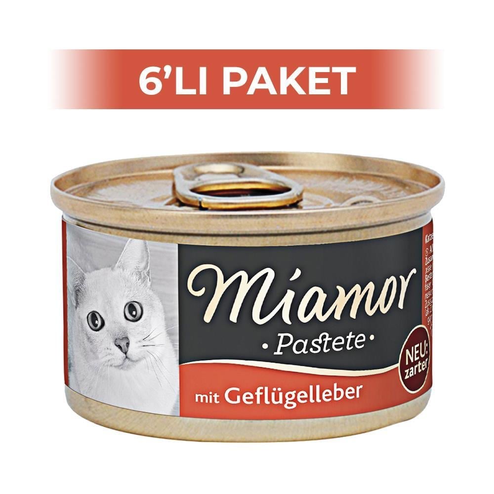Miamor Pastete Ciğerli Yetişkin Kedi Konservesi 85 gr 6 AdetMiamor