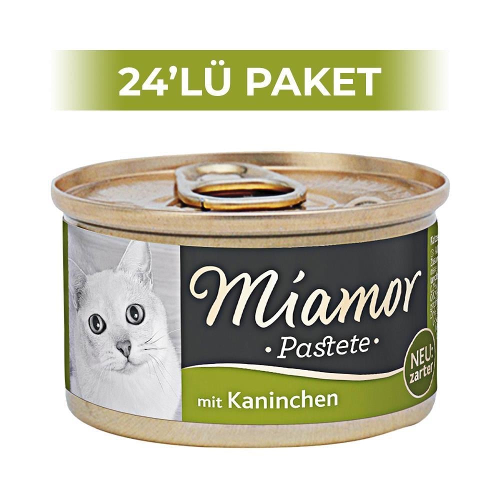Miamor Pastete Tavşanlı Yaş Kedi Konservesi 85 gr 24 AdetMiamor