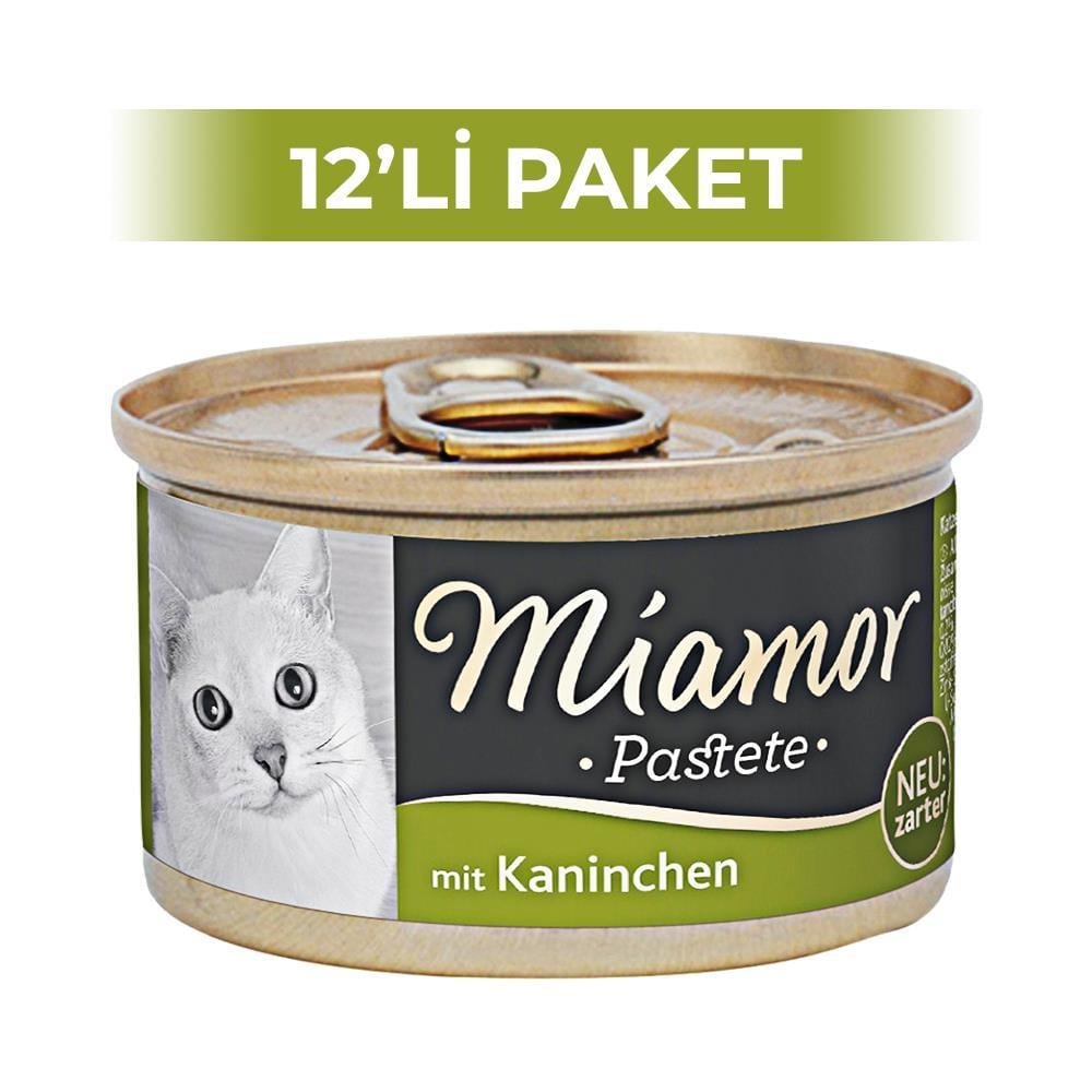 Miamor Pastete Tavşanlı Yaş Kedi Konservesi 85 gr 12 AdetMiamor