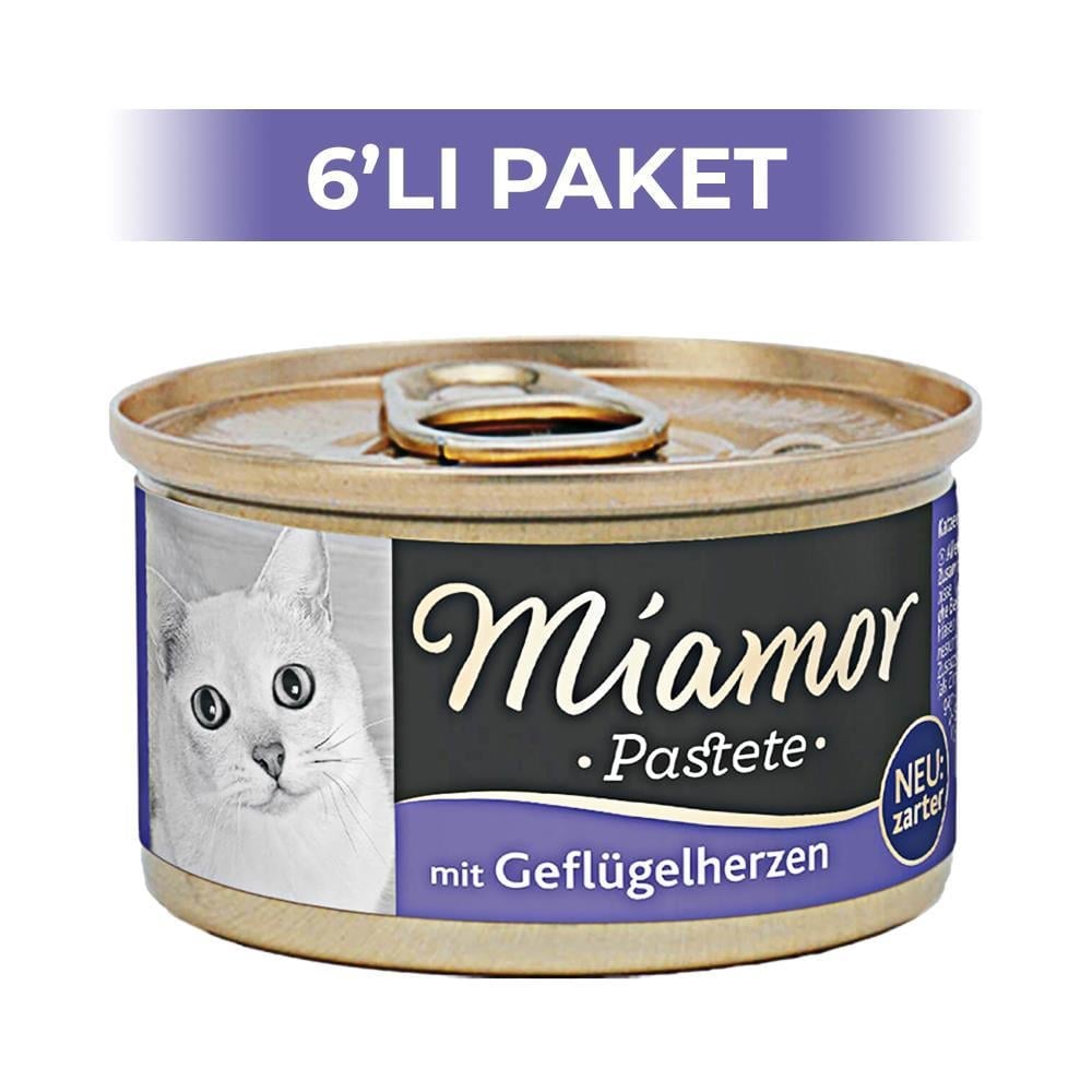 Miamor Pastete Yürekli Yetişkin Kedi Konservesi 85 gr 6 AdetMiamor