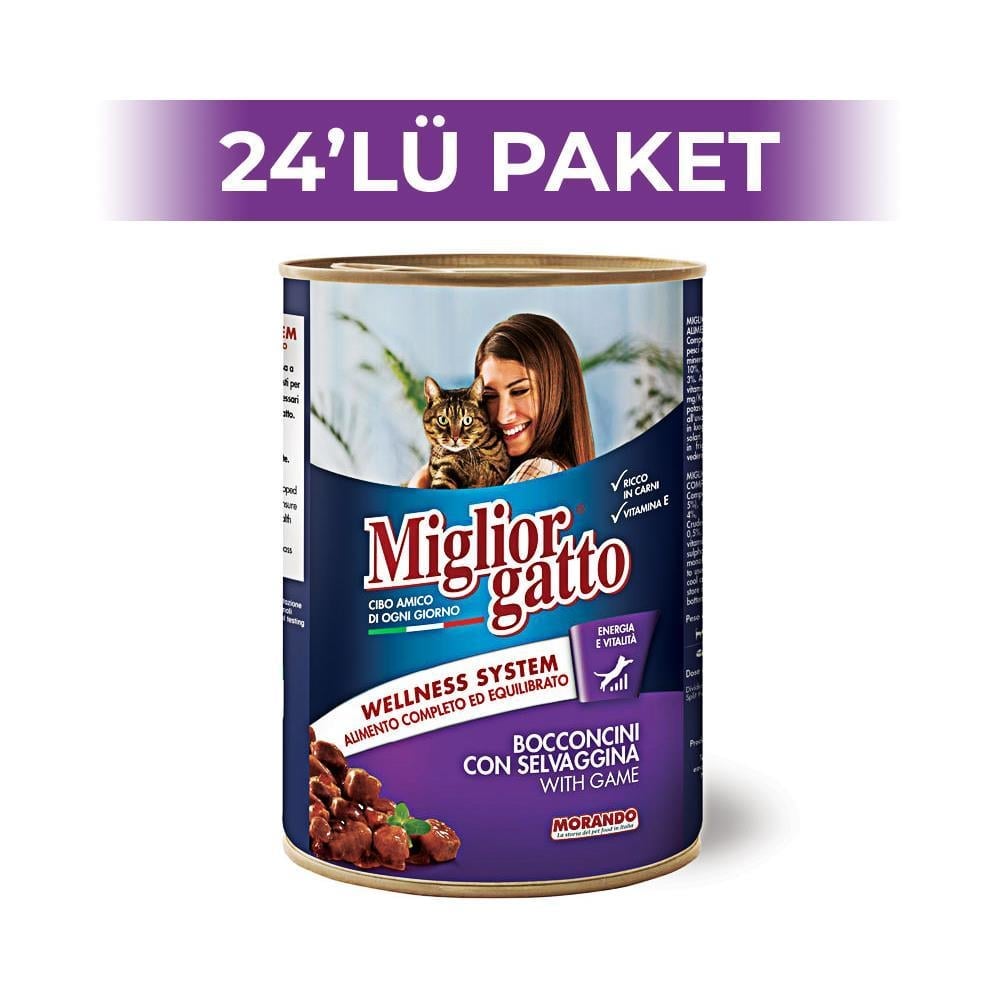 Miglior Gatto Av Hayvanlı Konserve Kedi Maması 405 gr 24 AdetMiglior Gatto