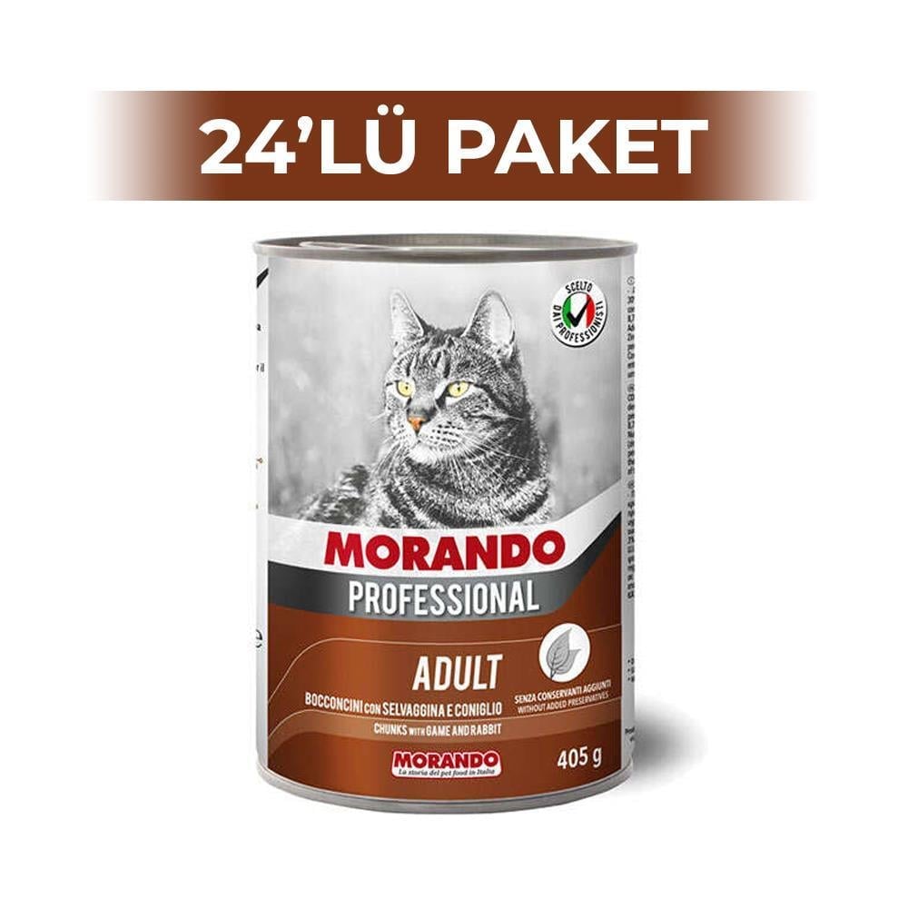 Miglior Gatto Av Hayvanlı ve Tavşanlı Kedi Maması 405 gr 24 AdetMiglior Gatto