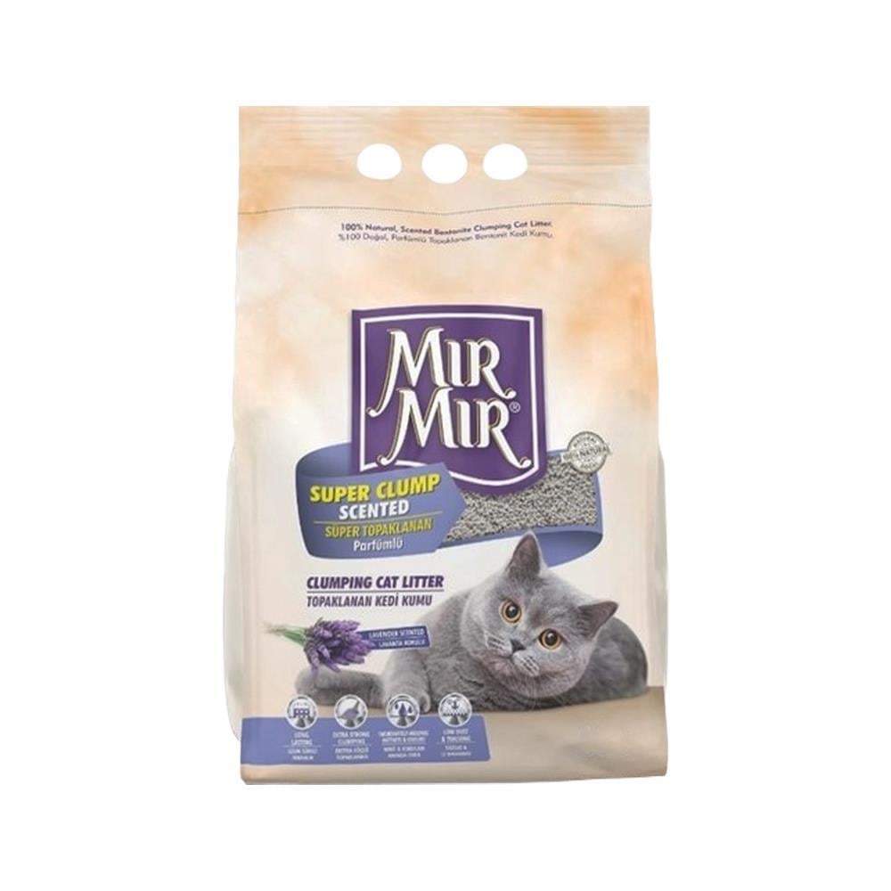 Mırmır Lavantalı Topaklanan Bentonit Kedi Kumu 5 ltMır Mır