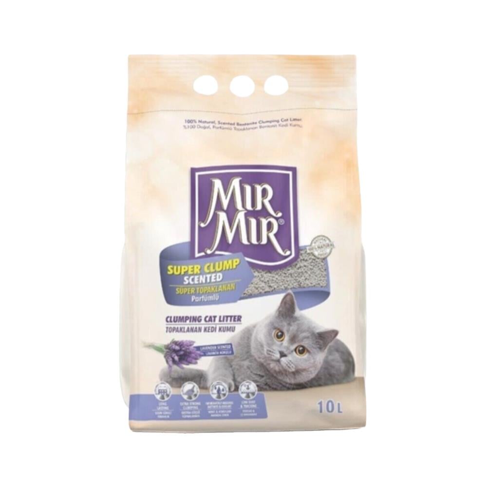 Mırmır Lavantalı Topaklanan Bentonit Kedi Kumu 10 ltMır Mır