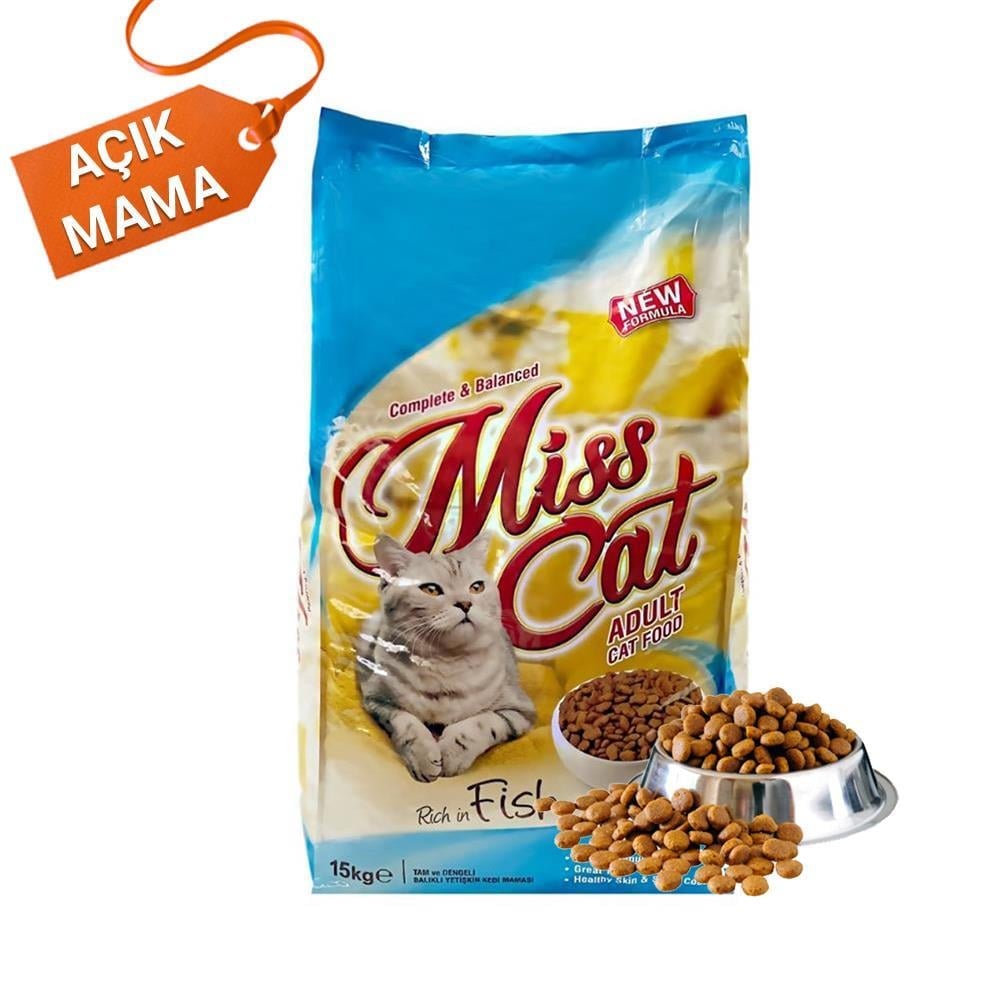 Miss Cat Balıklı Yetişkin Açık Kedi Maması 3 kgMiss Cat
