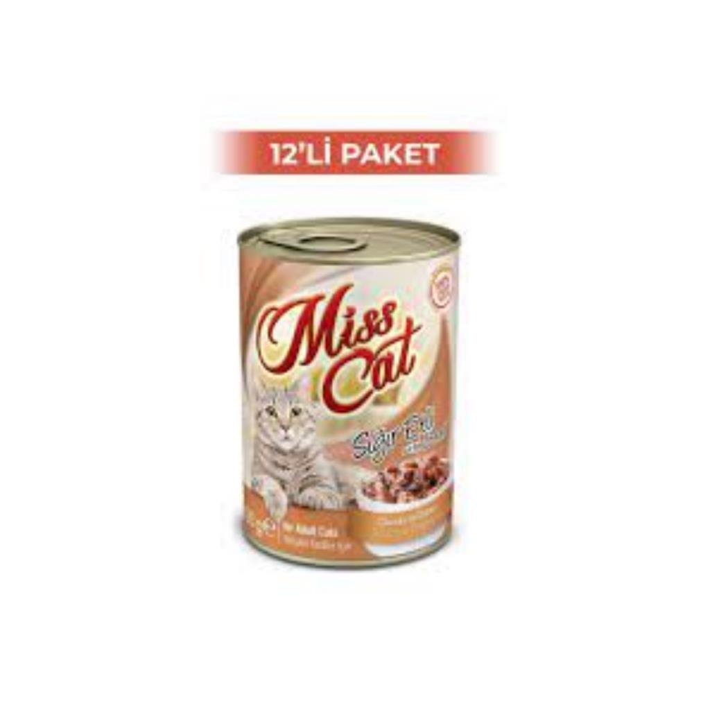 Miss Cat Kuzu Etli Kedi Konservesi 400 gr 12 AdetMiss Cat