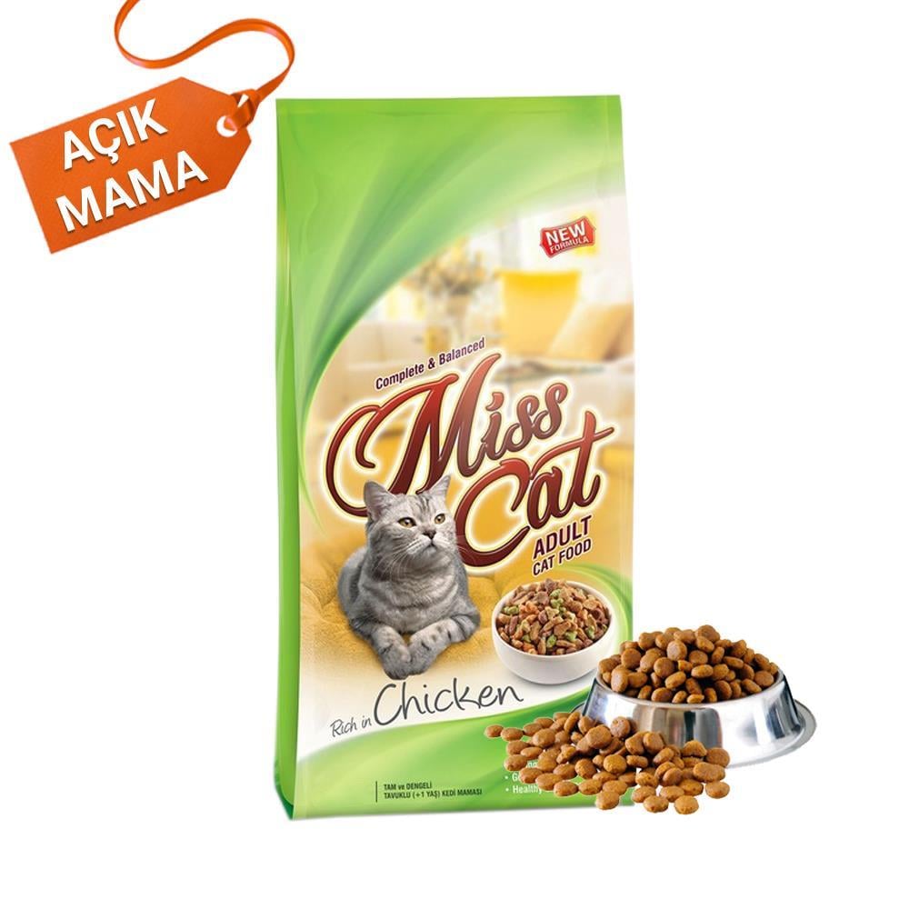 Miss Cat Tavuklu Yetişkin Açık Kedi Maması 6 kgMiss Cat