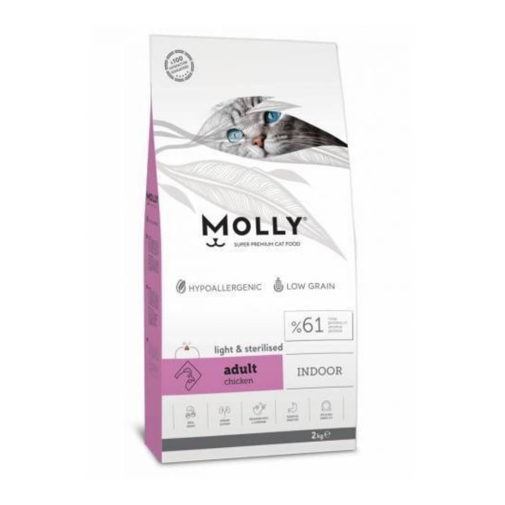 Molly Light Sterilised Tavuklu Yetişkin Kedi Maması 15 kgMolly