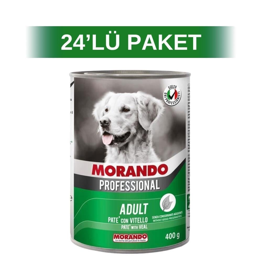 Morando Dana Etli Pate Yetişkin Köpek Konservesi 400 gr 24 AdetMorando