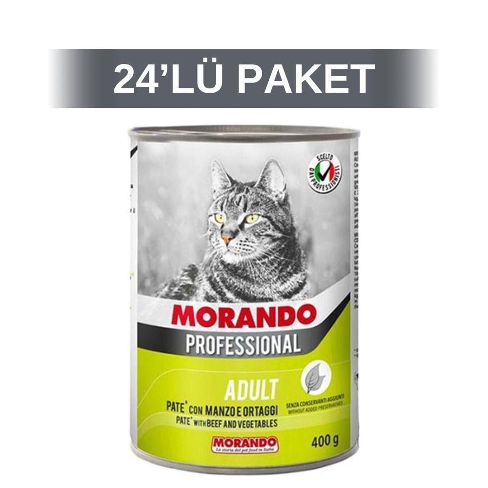 Morando Dana Etli-Sebzeli Ezme Yetişkin Kedi Konservesi 400 gr 24 AdetMorando