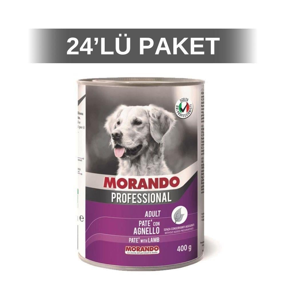 Morando Kuzu Etli Yetişkin Köpek Konservesi 400 gr 24 AdetMorando