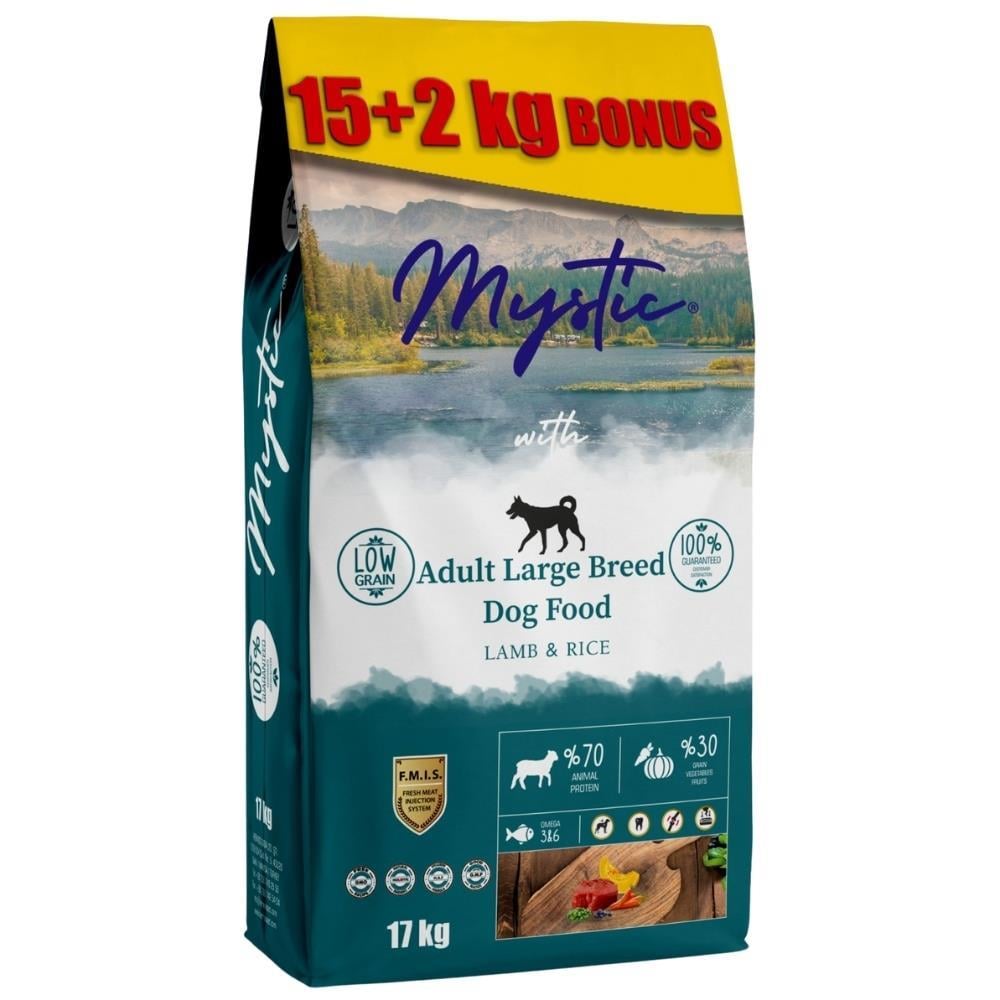 Mystic Az Tahıllı Kuzu Etli Büyük Irk Yetişkin Köpek Maması 17 kgMystic 