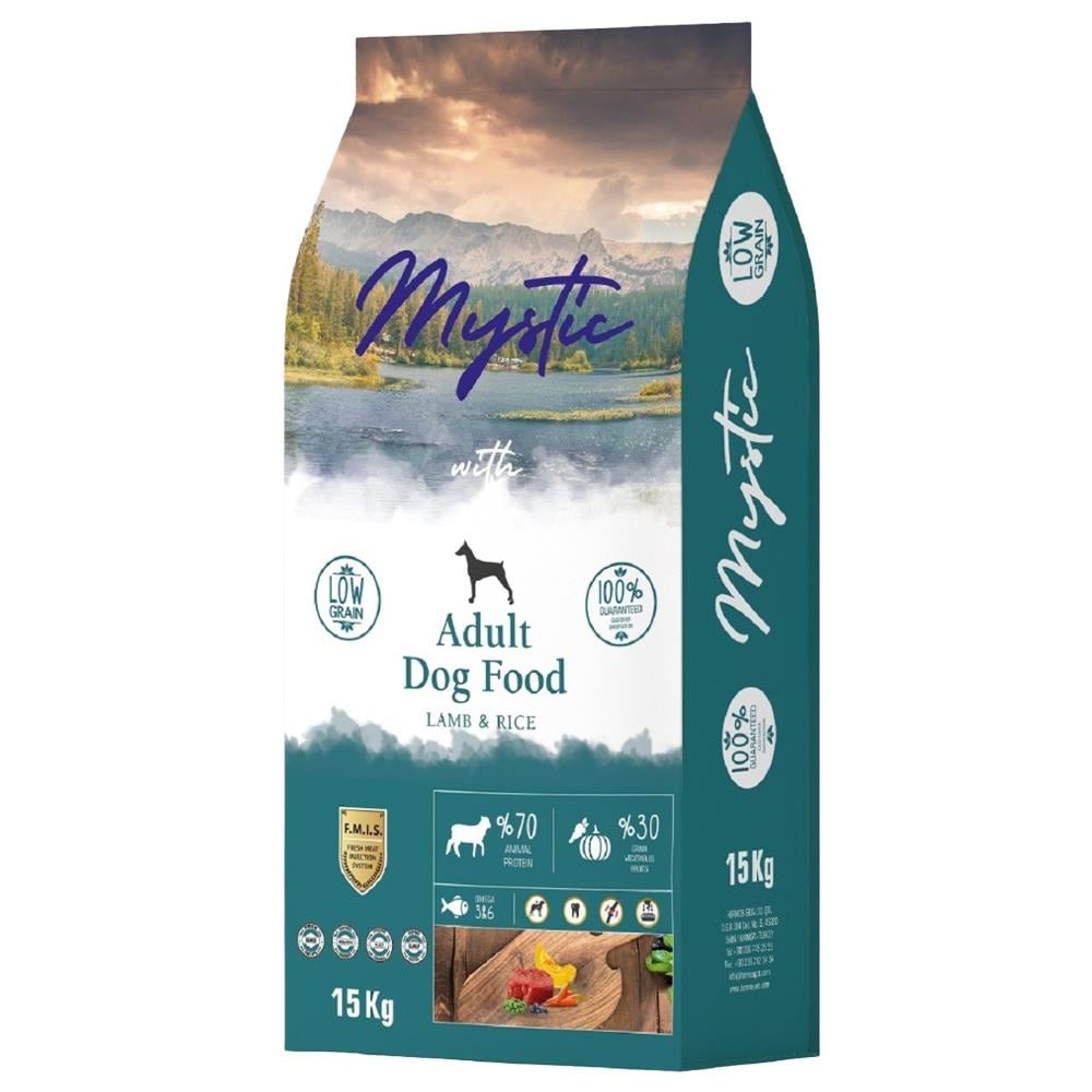 Mystic Az Tahıllı Kuzu Etli Yetişkin Köpek Maması 15 kgMystic 
