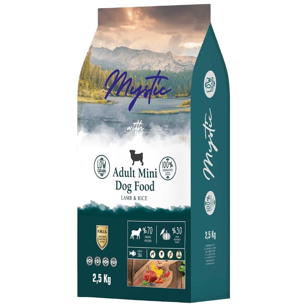 Mystic Az Tahıllı Yetişkin Küçük Irk Köpek Maması 2,5 kgMystic 