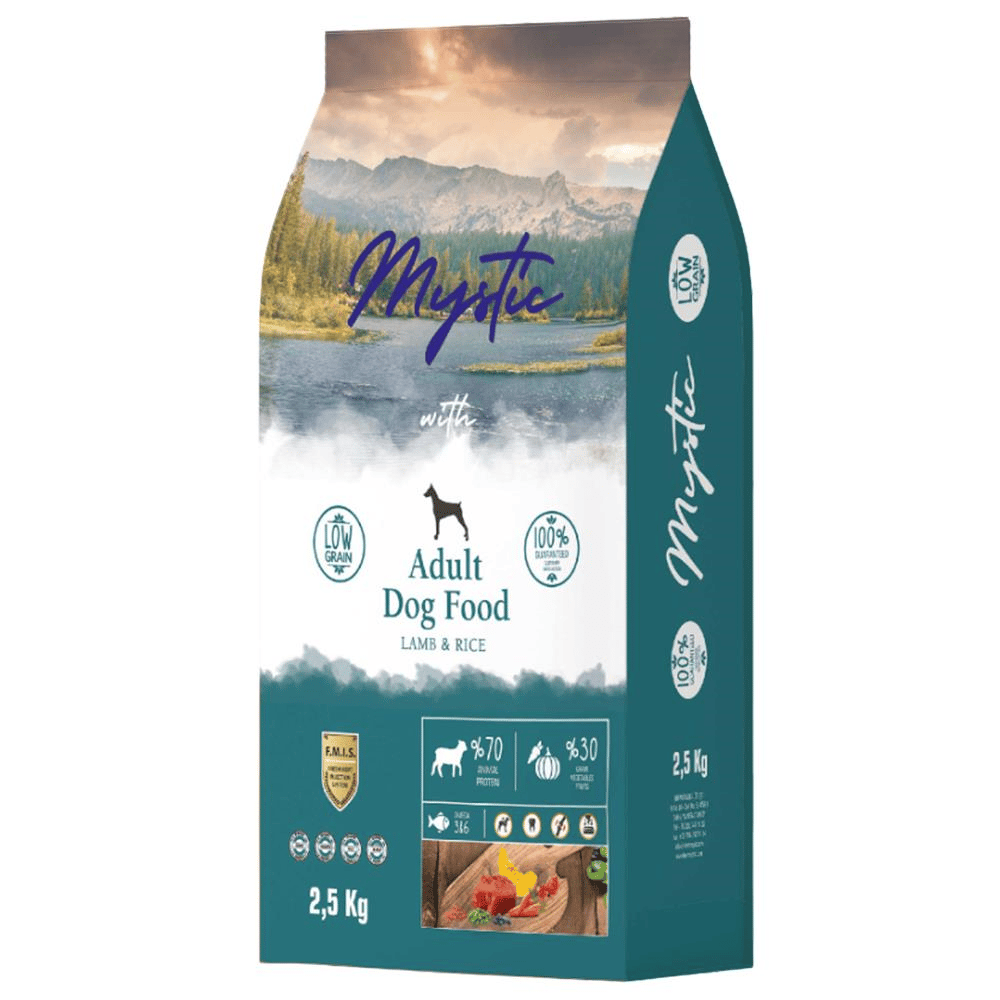 Mystic Kuzulu Az Tahıllı Yetişkin Köpek Maması 2,5 kgMystic 