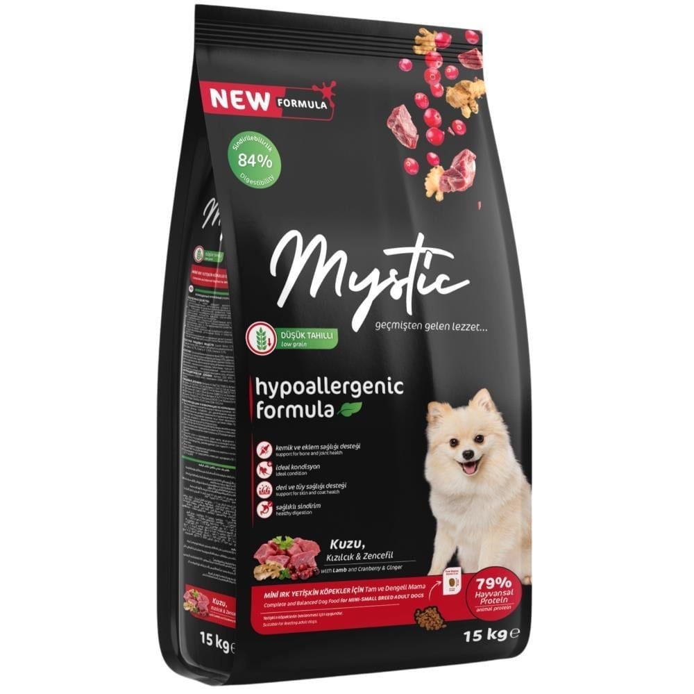 Mystic Mini Irk Kuzu Etli Yetişkin Köpek Maması 15 kgMystic 